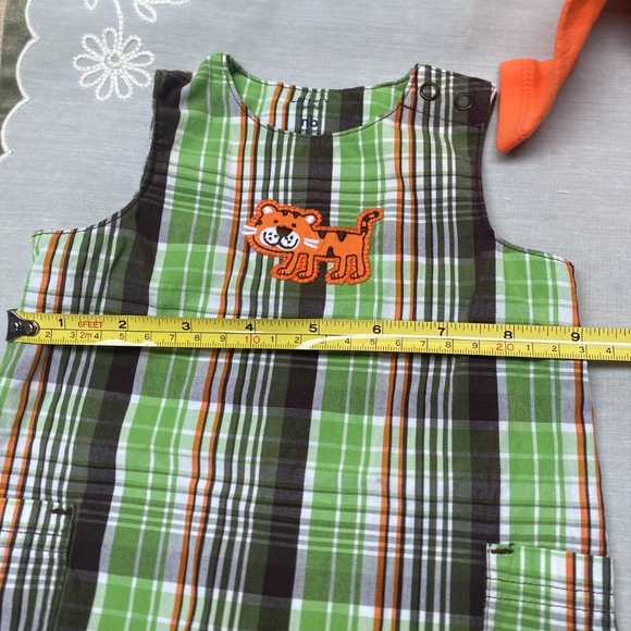 Carters 0-3 Months Romper Shorts with Matching Bodysuit Lion Themed - Picture 12 of 16